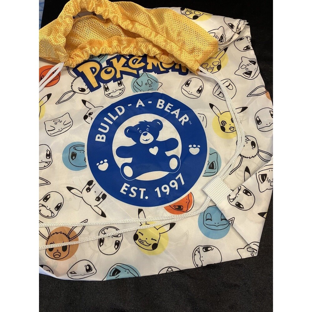 BABW / Build a Bear Workshop Child Size Pokemon Draw String Backpack Bag